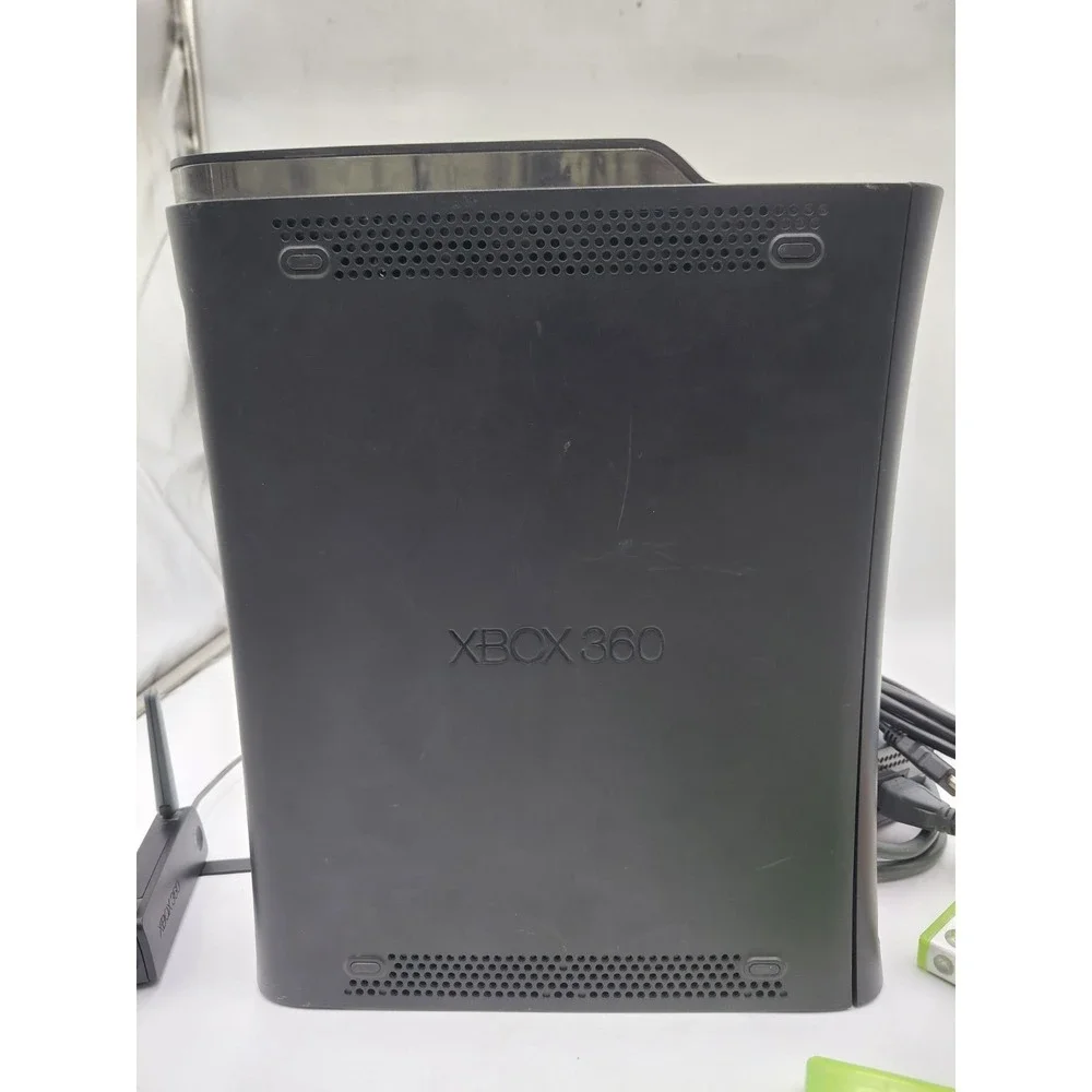 Microsoft Xbox 360 Elite 120GB Black Console Cords Tested Working 3 Games